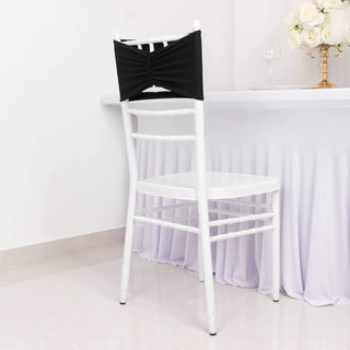 <h3 style="margin-left:0px;"><strong>Easy To Use Black Spandex Chair Sashes For All Events</strong>