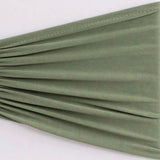 5 Pack Dusty Sage Green Wide Ruffled Fitted Spandex Chair Sash Band#whtbkgd