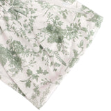 5 Pack Dusty Sage Green Floral Print Wide Ruffled Fitted Spandex Chair Sash Band