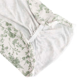 5 Pack Dusty Sage Green Floral Print Wide Ruffled Fitted Spandex Chair Sash Band