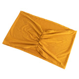 5 Pack Gold Wide Ruffled Fitted Spandex Chair Sash Band#whtbkgd