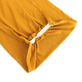 5 Pack Gold Wide Ruffled Fitted Spandex Chair Sash Band