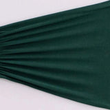 5 Pack Hunter Emerald Green Wide Ruffled Fitted Spandex Chair Sash Band#whtbkgd