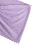 5 Pack Lavender Lilac Wide Ruffled Fitted Spandex Chair Sash Band 