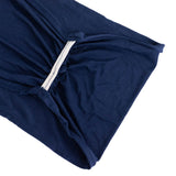 5 Pack Navy Blue Wide Ruffled Fitted Spandex Chair Sash Band