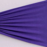 5 Pack Purple Wide Ruffled Fitted Spandex Chair Sash Band#whtbkgd