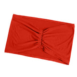 5 Pack Red Wide Ruffled Fitted Spandex Chair Sash Band#whtbkgd