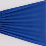 5 Pack Royal Blue Wide Ruffled Fitted Spandex Chair Sash Band#whtbkgd