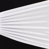 5 Pack White Wide Ruffled Fitted Spandex Chair Sash Band#whtbkgd