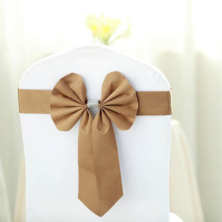 Add a Touch of Elegance with Gold Reversible Chair Sashes