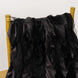 5 Pack Black Curly Willow Chiffon Satin Chair Sashes