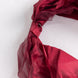 5 Pack Burgundy Curly Willow Chiffon Satin Chair Sashes