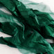 5 Pack Hunter Emerald Green Curly Willow Chiffon Satin Chair Sashes#whtbkgd