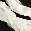 5 Pack Ivory Curly Willow Chiffon Satin Chair Sashes#whtbkgd