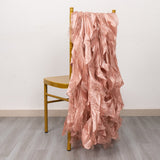 5 Pack Mauve Curly Willow Chiffon Satin Chair Sashes