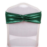 5 Pack Hunter Green Velvet Ruffle Stretch Chair Sashes, Decorative Velvet Chair Bands#whtbkgd