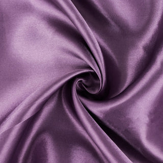 Versatile and Durable Violet Amethyst Satin Fabric Bolt