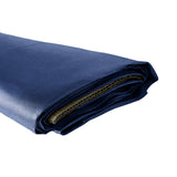 Navy blue satin fabric with a smooth, glossy finish. #whtbkgd