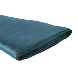 Teal satin fabric roll on a white background #whtbkgd
