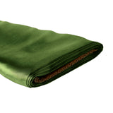 Shiny green fabric folded, showcasing its smooth texture. #whtbkgd