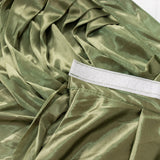 14ft Eucalyptus Sage Green Pleated Satin Double Drape Table Skirt