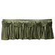14ft Eucalyptus Sage Green Pleated Satin Double Drape Table Skirt