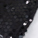 21ft Black Premium Big Payette Sequin Dual Layered Satin Table Skirt#whtbkgd