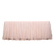 17FT Blush | Rose Gold Premium Pleated Lace Table Skirt