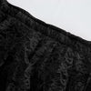 21FT Black Premium Pleated Lace Table Skirt