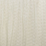 17FT Ivory Premium Pleated Lace Table Skirt#whtbkgd