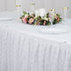 17FT White Premium Pleated Lace Table Skirt