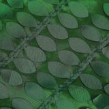 14ft Green 3D Leaf Petal Taffeta Fabric Table Skirt#whtbkgd