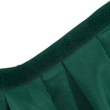 Portable Stage Skirt Hunter Emerald Green Polyester Platform Skirting Cloth for Events, Performances & Wedding Staging - 16"x10ft