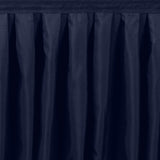 Portable Stage Skirt Navy Blue Polyester Platform Skirting Cloth for Events, Performances#whtbkgd