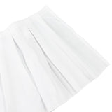 Portable Stage Skirt White Polyester Platform Skirting Cloth for Events, Performances Wedding Stage