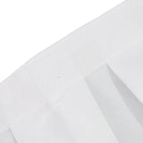 Portable Stage Skirt White Polyester Platform Skirting Cloth for Events, Performances Wedding Stage