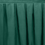 Portable Stage Skirt Hunter Emerald Green Polyester Platform Skirting Cloth for Events#whtbkgd
