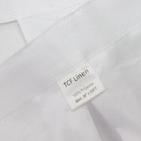 Portable Stage Skirt White Polyester Platform Skirting Cloth for Events, Performances & Wedding Staging - 36"x20ft