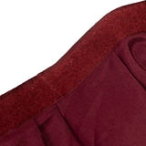 Portable Stage Skirt Burgundy Polyester Platform Skirting Cloth for Events, Performances & Wedding Staging - 48"x20ft