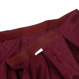 Portable Stage Skirt Burgundy Polyester Platform Skirting Cloth for Events, Performances & Wedding Staging - 48"x20ft