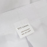 Portable Stage Skirt White Polyester Platform Skirting Cloth for Events, Performances & Wedding Staging - 48"x20ft