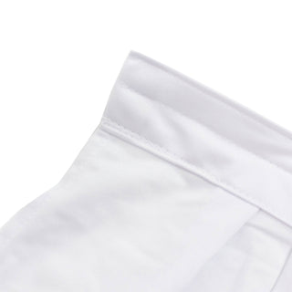 White zippered pillow protector close-up on a white background#whtbkgd