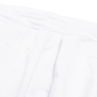 White fabric folds close-up texture background