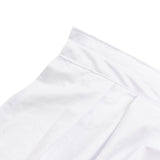 White fabric garment seam close-up on a clean white background