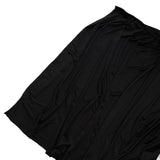 Black draped fabric isolated on white background#whtbkgd