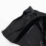 Black satin fabric draped on a white background#whtbkgd