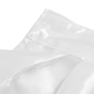 White satin fabric with soft folds and subtle texture, close-up abstract background#whtbkgd