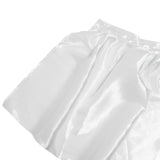 White plastic bag on a white background