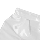 White satin fabric with soft folds and glossy texture