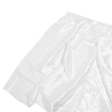 White plastic garment bag with wrinkled texture on a white background#whtbkgd